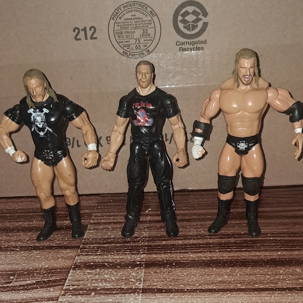 Wwe action figure lot triple  h